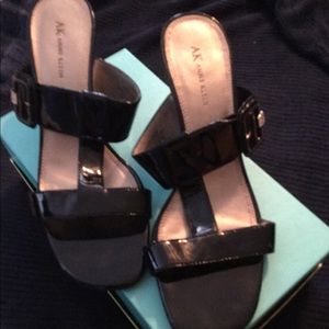 Anne Klein Strappy Mules Dress Shoes Size 10